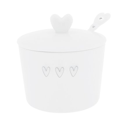    White 3 earts Spoon Grey, 78.5 