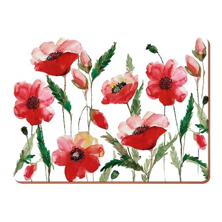   Watercolour Poppy, 3023 , 6 