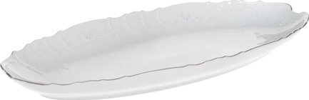 Блюдо для рыбы Bernadotte Деколь Отводка платина, 52 см
