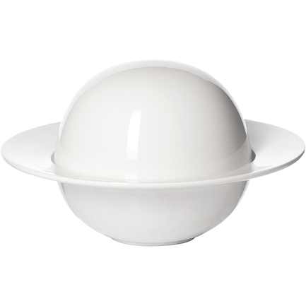 Салатник Кунстверк с крышкой (350 мл), 18х5 см, белый