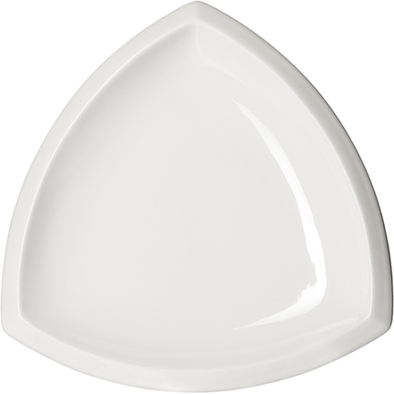 Тарелка закусочная Кунстверк треугольная, 26 см, белая