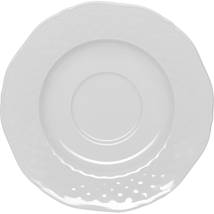 Блюдце Afrodyta, 16 см, белое