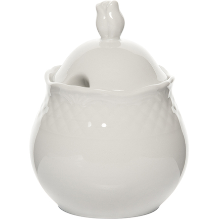 Сахарница Afrodyta (250 мл), 13х7.5 см, белая