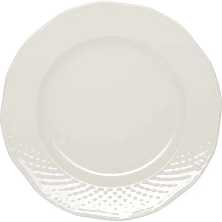 Тарелка закусочная Afrodyta, 21 см, белая