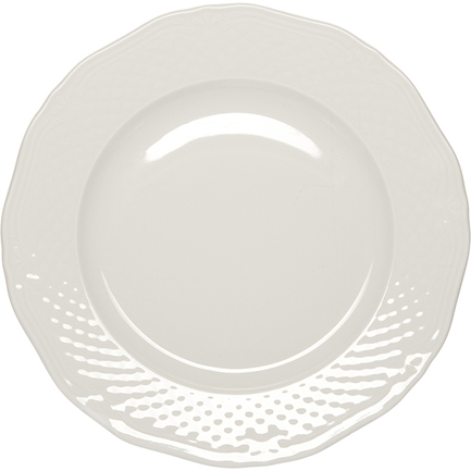 Тарелка закусочная Afrodyta, 24 см, белая