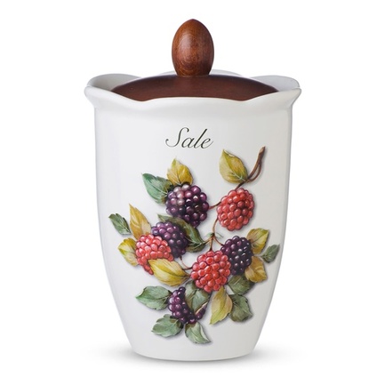 Емкость для соли с крышкой Frutti di Bosco, 20.5 см