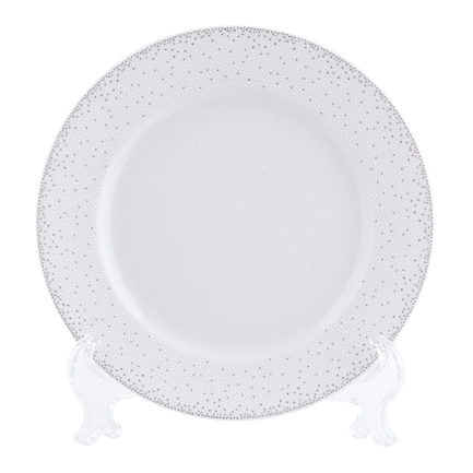 Блюдце Жемчуг, белое