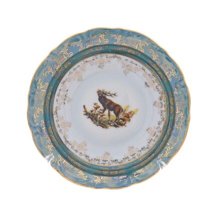 Салатник Охота зеленая Мария-тереза, 15.5 см