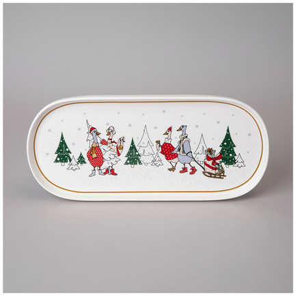 Блюдо овальное Family Christmas, 34х14.5 см