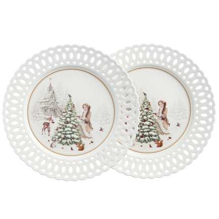 Набор тарелок обеденных Морозко, 26.5 см, 2 шт.