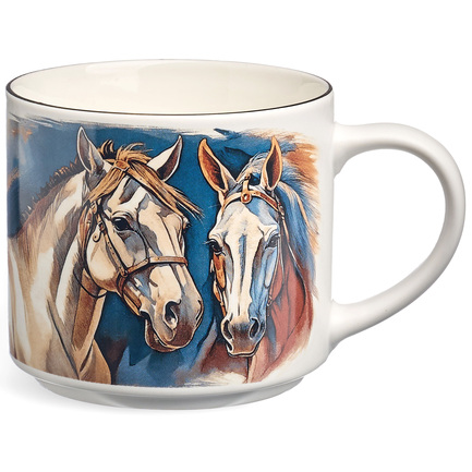 Кружка Horse золото (500 мл)