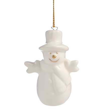 Подвеска на ёлку Снеговик, 4.5х2.5х7 см