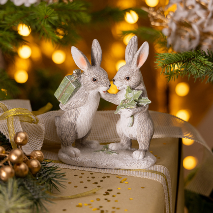 Статуэтка Кролики, 10.5х6х13 см