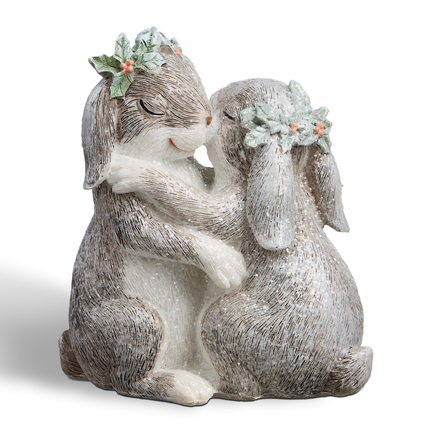 Статуэтка Кролики, 11.5х6.5х12 см