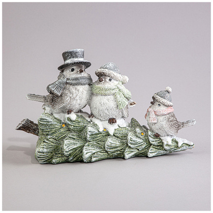 Статуэтка Птички с led-подсветкой, 22х9.5х13 см