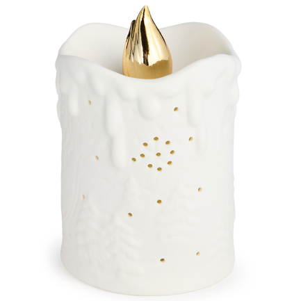 Статуэтка Свеча с led-подсветкой, 10х10х15.3 см