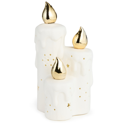 Статуэтка Свечи c led-подсветкой, 9.3х8.6х17.7 см