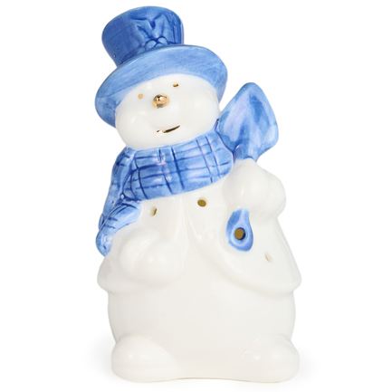 Статуэтка Снеговик, с led-подсветкой, 5.7х5.8х10.5 см