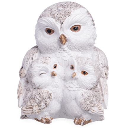 Статуэтка Сова с совятами, 8х7х8.5 см