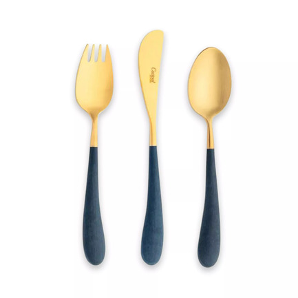 Набор столовых приборов Alice Blue Gold, 3 пр.