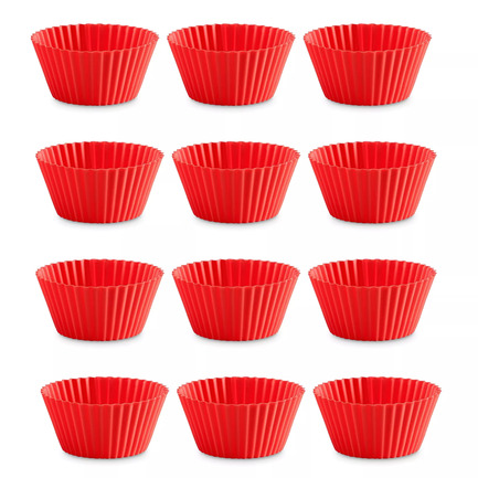 Форма для маффина Classic, 7 см, 12 шт., красная