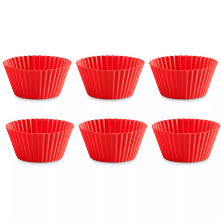 Форма для маффина Classic, 7 см, 6 шт., красная