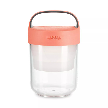 Ланч-бокс To Go (400 мл), 17.6х9.2 см, коралловый