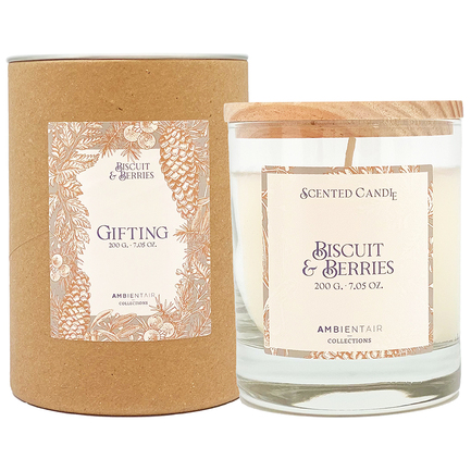 Свеча ароматическая Gifting Bisquit&Berries, 40 ч