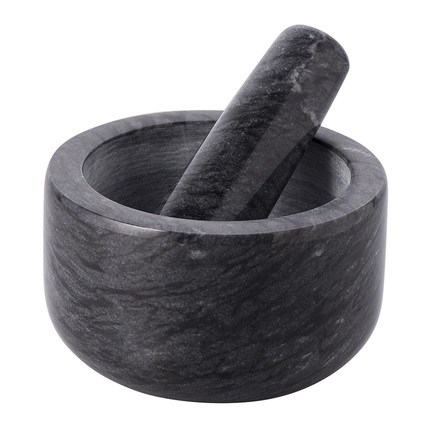 Ступка Marm, 12.7х7.6 см, черный мрамор