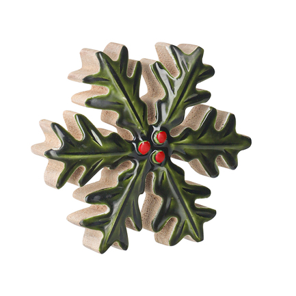 Декор новогодний Christmas symbol New Year Essential, 12 см, зеленый