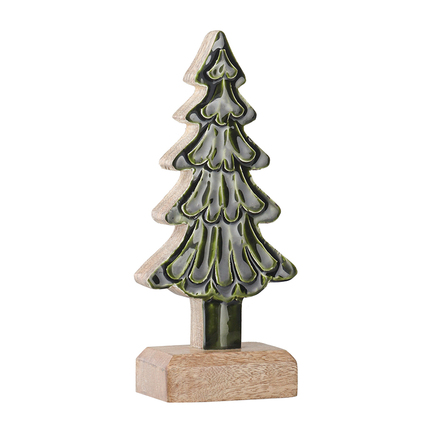 Декор новогодний Enchanted tree New Year Essential, 20 см, зеленый