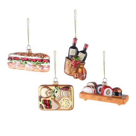 Набор ёлочных украшений Christmas feast New Year Essential, 4 шт.