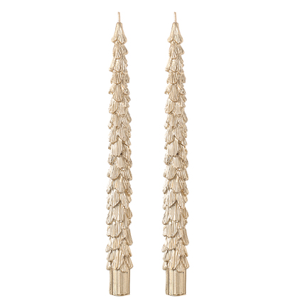 Набор свечей Essential, 2 шт., 25 см, золотой цвет