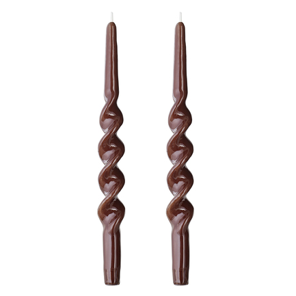 Набор свечей Essential, 2 шт., 35 см, коричневый