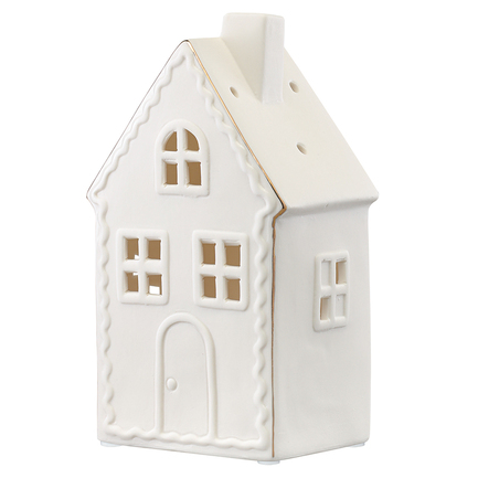 Подсвечник декоративный Trige New Year Essential, 21 см, белый