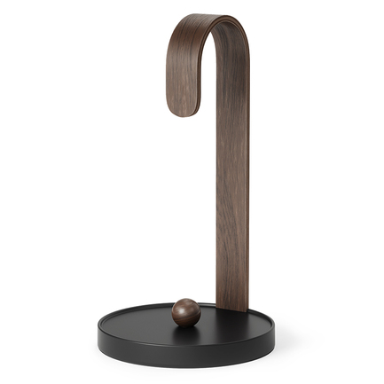 Держатель для бумажных полотенец Bellwood, 32.4 см, черный/орех