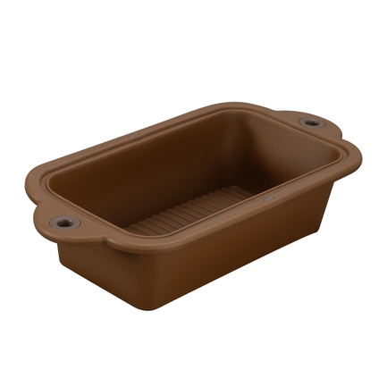 Форма для выпечки прямоугольная, 29х15х6.9 см, коричневая
