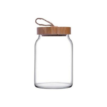 Банка круглая с крышкой Вуди (860 мл), 13.8х9 см