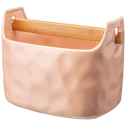 Подставка под кухонные принадлежности Meadow, 21.5х13.5х16.5 см, пудровая