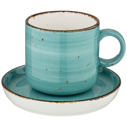 Чайная пара Nature (300 мл), бирюзовый