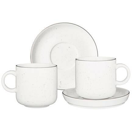 Набор чайных пар Platinum (330 мл), на 2 персоны, 4 предмета