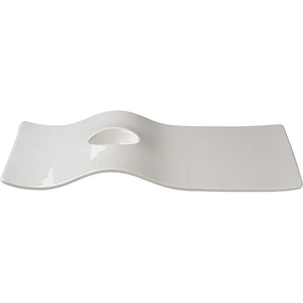 Блюдо Рандом, 33х22 см, белая