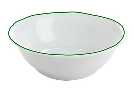 Салатник Maria Green, 15 см, кант зеленый