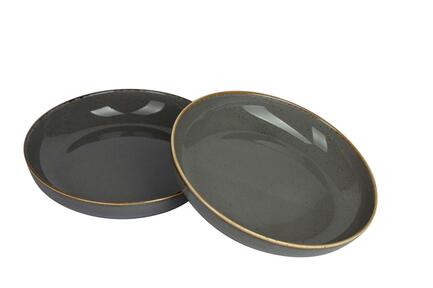 Набор салатников Сизонс (835 мл), 22 см, 2 пр., темно-серый