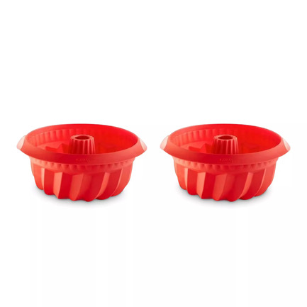 Набор форм для кекса Саварен, 15х7 см, 2 пр., красный