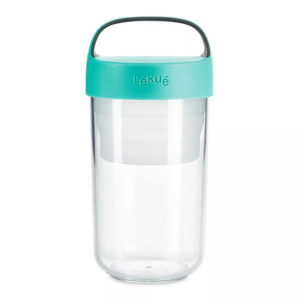 Контейнер для ланча To Go (600 мл), 9.2х18.8 см, бирюзовый