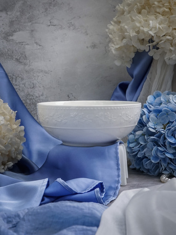 Салатник Primavera (1 л), 17.7х7 см, белый