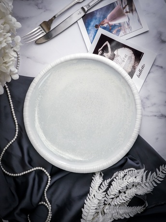 Тарелка обеденная Boletus, 27х3.8 см, белая