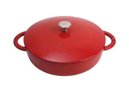 Staub Сотейник Соты с чугунной крышкой, 24 см (2.4 л), вишневый 1262306 Staub v staub sous bois op 6