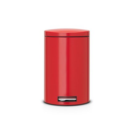 Brabantia Ведро для мусора с педалью (12 л) Silent, 40х34х25, красный 483721 Brabantia